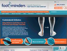 Tablet Screenshot of footminders.com